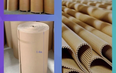Cuộn carton 2 lớp khổ 1m, 1m2, 1m4 mua ở đâu giá sỉ tận xưởng?