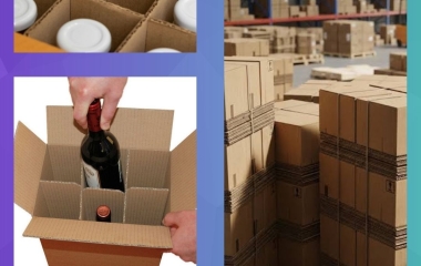 Thùng Carton 5 Lớp Đựng Chai Lọ Nước Hoa Quả, Rượu Vang An Toàn