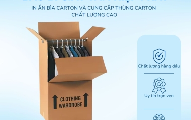 Thùng carton đóng hàng may mặc xuất khẩu theo yêu cầu