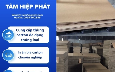 Tấm carton khổ lớn dùng lót pallet và kê hàng trong kho